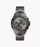 Fossil Garrett Chronograph Grey Dial Grey Steel Strap Watch for Men - FS5621 Authentic Buy Shop Now