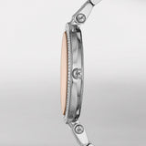 Michael Kors Darci Orange Dial Silver Stainless Steel Strap Watch for Women - MK3218 Authentic Buy Shop Now