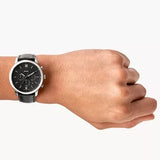 Fossil Neutra Chronograph Blue Dial Blue Leather Strap Watch for Men - FS5454 Authentic Buy Shop Now