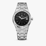 Maurice Lacroix Aikon Date Quartz Black Dial Silver Steel Strap Watch for Men - AI1108-SS002-330-1 Authentic Buy Shop Now