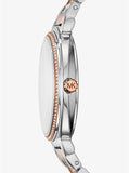 Michael Kors Cinthia Mother of Pearl Dial Two Tone Steel Strap Watch For Women - MK3831 Authentic Buy Shop Now