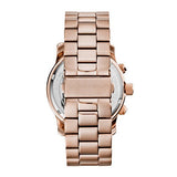 Michael Kors Runway Stop Hunger Quartz Blue Dial Rose Gold Steel Strap Watch For Men - MK8358 Authentic Buy Shop Now