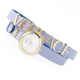 Versace V-Flare Silver Dial Purple Leather Strap Watch for Women - VEBN00318 Authentic Buy Shop Now