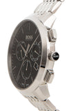 Hugo Boss Associate Black Dial Silver Steel Strap Watch for Men - 1513267 Authentic Buy Shop Now
