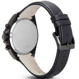 Hugo Boss Driver Chronograph Black Dial Black Leather Strap Watch For Men - HB1513061 Authentic Buy Shop Now