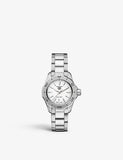 Tag Heuer Aquaracer Professional 200 Quartz White Dial Silver Steel Strap Watch for Women - WBP1411.BA0622 Authentic Buy Shop Now