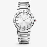 Bvlgari Bvlgari Bvlgari Lady Diamonds Silver Dial Silver Steel Strap Watch for Women - BVLGARI103696 Authentic Buy Shop Now