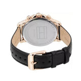 Tommy Hilfiger Claudia White Dial Black Leather Strap Watch for Women - 1781817 Authentic Buy Shop Now