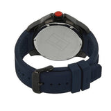 Tommy Hilfiger Cole Black Dial Blue Rubber Strap Watch for Men - 1790984 Authentic Buy Shop Now