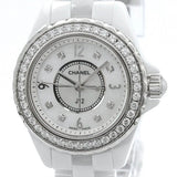 Chanel J12 Quartz Diamonds White Dial White Steel Strap Watch for Women - J12 H3110 Authentic Buy Shop Now