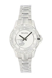 Bulova Crystal Silver Dial Silver Steel Strap Watch for Women - 96L226 Authentic Buy Shop Now