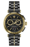 Versace Aion Chronograph Black Dial Black Steel Strap Watch for Men - VE1D01620 Authentic Buy Shop Now