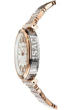 Versace V-Twist White Dial Two Tone Mesh Bracelet Watch for Women - VELS00719 Authentic Buy Shop Now