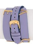 Versace V-Flare Silver Dial Purple Leather Strap Watch for Women - VEBN00318 Authentic Buy Shop Now