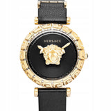 Versace Palazzo Empire Greca Black Dial Black Leather Strap Watch for Women - VEDV00119 Authentic Buy Shop Now