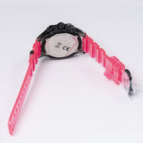 Versace Icon Active Chronograph Quartz Black Dial Pink Rubber Strap Watch For Men - VEZ700221 Authentic Buy Shop Now