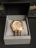 Guess Continental Diamonds Gold Dial Gold Steel Strap Watch for Men - GW0261G2 Authentic Buy Shop Now