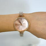 Michael Kors Jaryn Quartz Rose Gold Dial Rose Gold Steel Strap Watch For Women - MK3785 Authentic Buy Shop Now