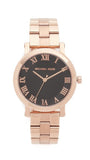Michael Kors Noire Black Dial Rose Gold Steel Strap Watch for Women - MK3585 Authentic Buy Shop Now