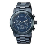 Michael Kors Runway Chronograph Blue Dial Blue Steel Strap Watch For Men - MK8538 Authentic Buy Shop Now