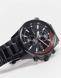 Hugo Boss Globetrotter Black Dial Black Steel Strap Watch for Men - 1513825 Authentic Buy Shop Now