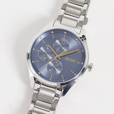 Hugo Boss Grand Course Blue Dial Silver Steel Strap Watch for Women - 1502583 Authentic Buy Shop Now