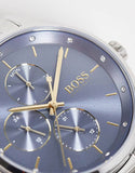 Hugo Boss Grand Course Blue Dial Silver Steel Strap Watch for Women - 1502583 Authentic Buy Shop Now
