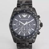 Emporio Armani Sportivo Quartz Black Dial Black Steel Strap Watch For Men - AR11027 Authentic Buy Shop Now
