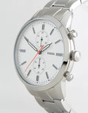 Fossil Townsman White Dial Silver Steel Strap Watch for Men - FS5346 Authentic Buy Shop Now
