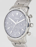 Fossil Goodwin Chronograph Black Dial Silver Steel Strap Watch for Men - FS5412 Authentic Buy Shop Now