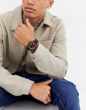 Fossil Goodwin Chronograph Brown Dial Brown Leather Strap Watch for Men - FS5529 Authentic Buy Shop Now