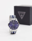 Guess Richmond Blue Dial Two Tone Mesh Bracelet Watch for Men - W1179G1 Authentic Buy Shop Now