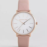 Michael Kors Pyper Quartz White Dial Pink Leather Strap Watch For Women - MK2741 Authentic Buy Shop Now