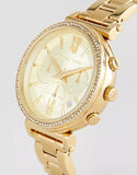 Michael Kors Sofie Chronograph Quartz Gold Dial Gold Steel Strap Watch For Women - MK6559 Authentic Buy Shop Now