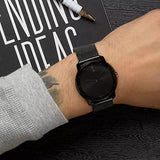 Movado Bold Black Dial Black Mesh Bracelet Watch For Men - 3600261 Authentic Buy Shop Now