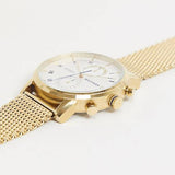 Tommy Hilfiger Kane White Dial Gold Mesh Bracelet Watch for Men - 1710403 Authentic Buy Shop Now