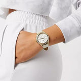 Tommy Hilfiger Ari Diamonds White Dial Cream Leather Strap Watch for Women - 1781982 Authentic Buy Shop Now