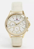 Tommy Hilfiger Ari Diamonds White Dial Cream Leather Strap Watch for Women - 1781982 Authentic Buy Shop Now
