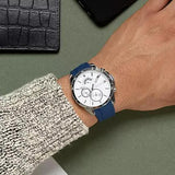 Tommy Hilfiger Decker Quartz White Dial Blue Rubber Strap Watch for Men - 1791349 Authentic Buy Shop Now