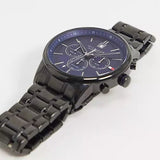 Tommy Hilfiger Kyle Quartz Blue Dial Black Steel Strap Watch for Men - 1791633 Authentic Buy Shop Now