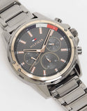 Tommy Hilfiger Mason Grey Dial Grey Steel Strap Watch for Men - 1791790 Authentic Buy Shop Now