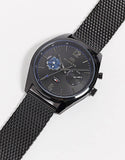 Tommy Hilfiger Deacon Analog Black Dial Black Mesh Bracelet Watch for Men - 1791547 Authentic Buy Shop Now