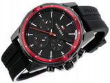 Tommy Hilfiger Mason Black Dial Black Rubber Strap Watch for Men - 1791793 Authentic Buy Shop Now