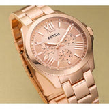 Fossil Cecile Rose Gold Dial Rose Gold Steel Strap Watch for Women - AM4511 Authentic Buy Shop Now