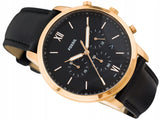Fossil Neutra Chronograph Black Dial Black Leather Strap Watch for Men - FS5381 Authentic Buy Shop Now