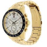 Tommy Hilfiger Luke Chronograph White Dial Gold Steel Strap Watch for Men - 1791121 Authentic Buy Shop Now