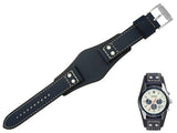 Fossil Coachman Chronograph White Dial Blue Leather Strap Watch for Men - CH3051 Authentic Buy Shop Now