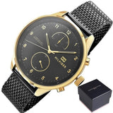 Tommy Hilfiger Chase Quartz Black Dial Black Mesh Bracelet Watch for Men - 1791580 Authentic Buy Shop Now