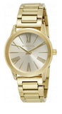 Michael Kors Hartman Quartz Gold Dial Gold Steel Strap Watch For Women - MK3490 Authentic Buy Shop Now
