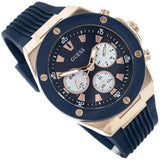 Guess Poseidon Blue Dial Blue Rubber Strap Watch for Men - GW0057G2 Authentic Buy Shop Now